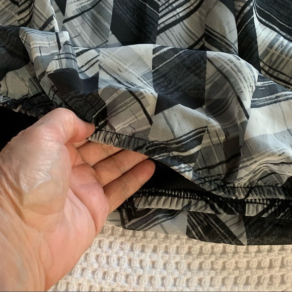 Vintage Gray & Black Plaid Blouse with 3/4 Sleeves - Med - Picture 7 of 13